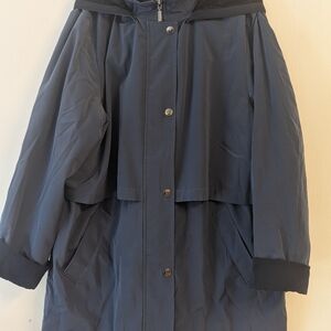 Nautica Women's All-Weather Navy Anorak